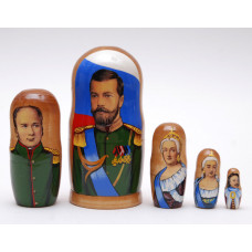 Matryoshka nesting doll Tsars Russian kings Free Worldwide shipping