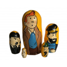 Matryoshka nesting doll Tintin Free worldwide shipping