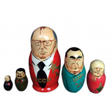 Matryoshka nesting doll Gorbachev, soviet politians Free worldwide shipping
